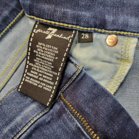 7 For All Mankind Gwenevere Skinny Jeans.  Size 28. Excellent Condition Pre-own. - Picture 9 of 9